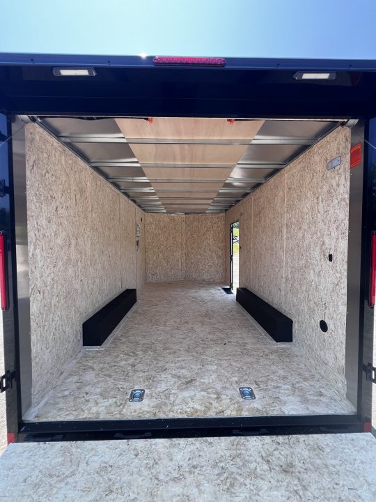 New 2026 Pace American 8.5x16 + 2ft V nose/ Rear Spoiler/ Polycore / 7' Int./ Blackout - 7000GVW