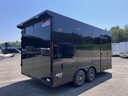 New 2026 Pace American 8.5x16 + 2ft V nose/ Rear Spoiler/ Polycore / 7' Int./ Blackout - 7000GVW