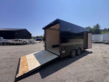 New 2026 Pace American 8.5x16 + 2ft V nose/ Rear Spoiler/ Polycore / 7' Int./ Blackout - 7000GVW