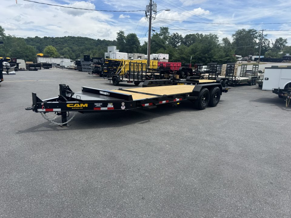New 2026 Cam Superline P-BTES82164-154 7X20 (16+4) Equipment Trailer *SPLIT TILT *BEAST *15.4K