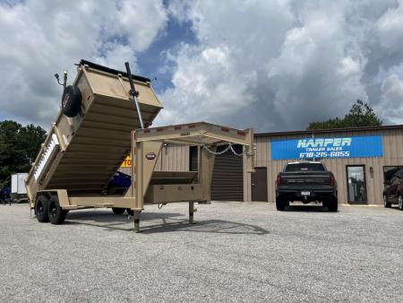 New 2026 PROSPECTOR HD 7X16 16K GOOSENECK DUMP TRAILER WITH 3' WALLS
