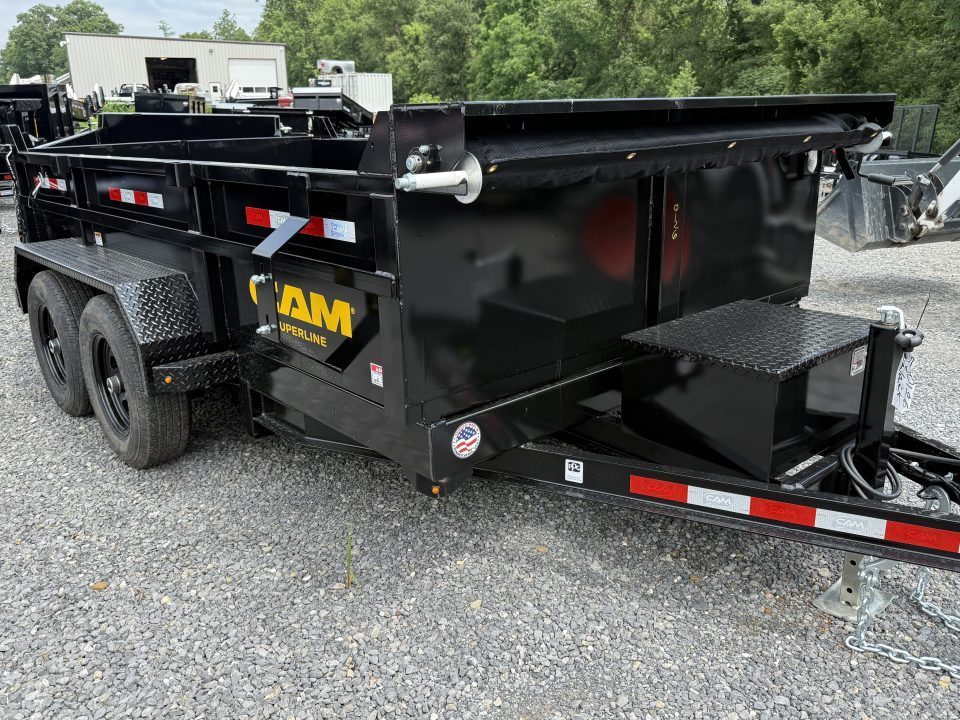 New 2026 CAM 6X12-10K DUMP TRAILER W/ RAMPS - TARP
