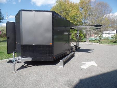 New 2027 Nitro Sport Car Trailer 8.5X20 V Nose , 7,000 lb. GVWR, with Escape Door Car Hauler