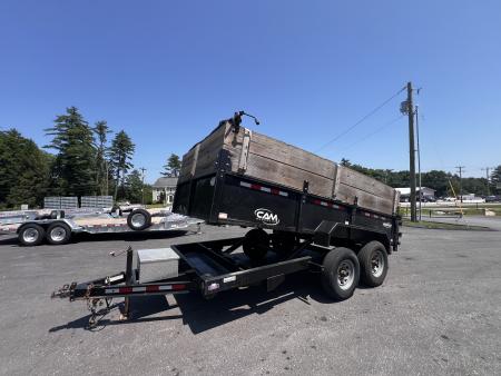 Used USED* 2019 Cam Superline 7x14 Dump Trailer/ Dual Ram Cylinders - 14,000GVW