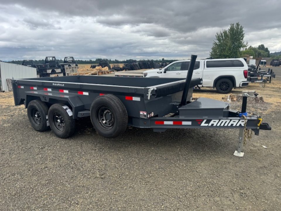 New 2027 Lamar Trailers DG 83X14/14 Dump Trailer 18" SIDES