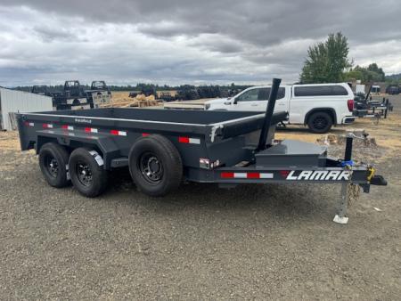 New 2027 Lamar Trailers DG 83X14/14 Dump Trailer 18  SIDES