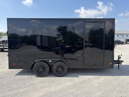New 2027 Darkhorse DHW7X16TA35 (7' X 16') 7K V-Nose Cargo / Enclosed Trailer