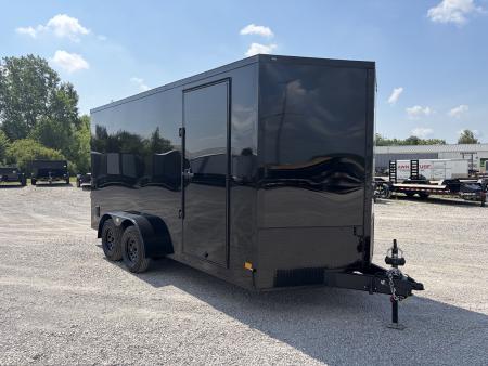 New 2027 Darkhorse DHW7X16TA35 (7' X 16') 7K V-Nose Cargo / Enclosed Trailer