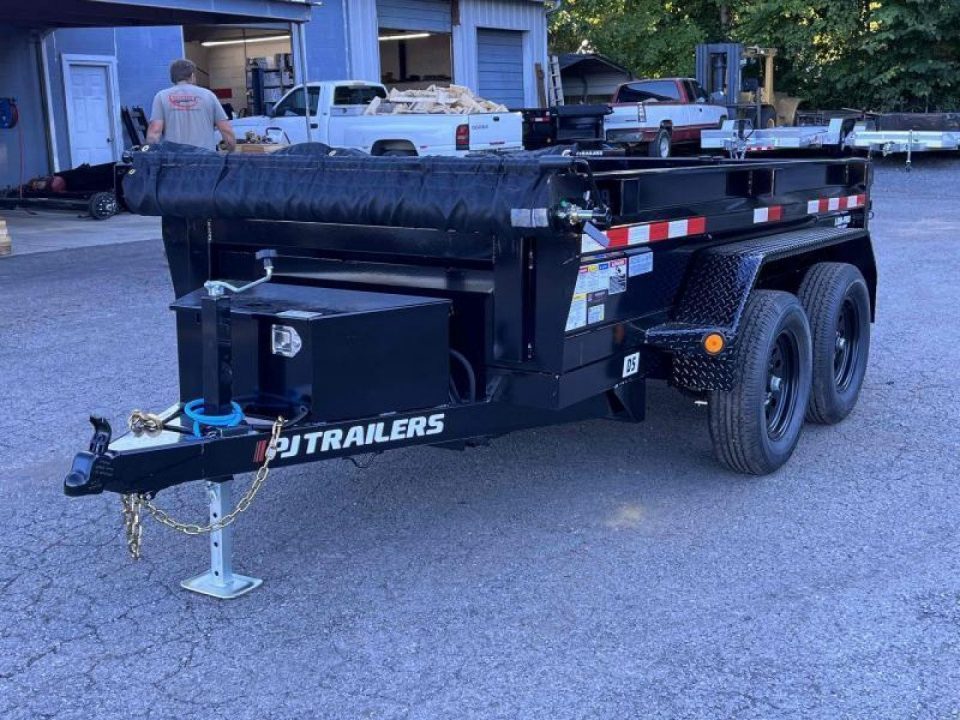 New 2027 PJ Trailers 10' x 60" Utility Dump (D5) 7K GVWR Dump Trailer