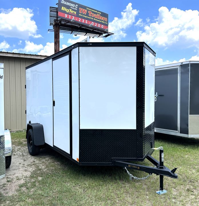 New 2026 Covered Wagon 6x12 Cargo / Enclosed Trailer, 75" Int Height, Black Out Package