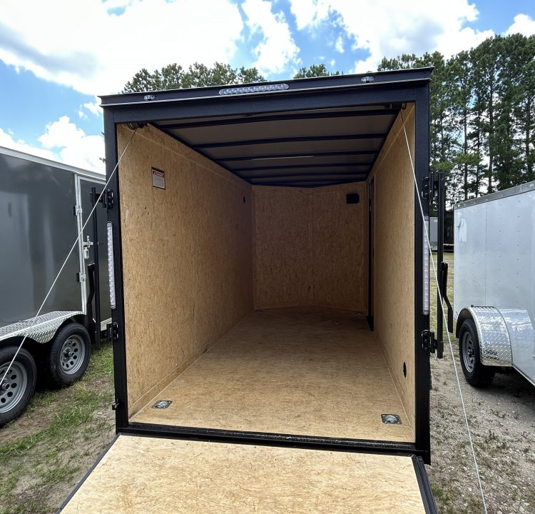 New 2026 Covered Wagon 6x12 Cargo / Enclosed Trailer, 75" Int Height, Black Out Package