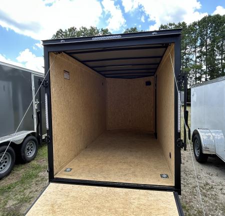 New 2026 Covered Wagon 6x12 Cargo / Enclosed Trailer, 75" Int Height, Black Out Package