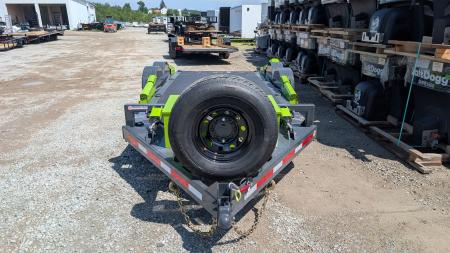New 2026 "FlatTrak" by Belmont 7x18 HD Lay Flat Tilt Equipment Hauler w/ Hyd Jack