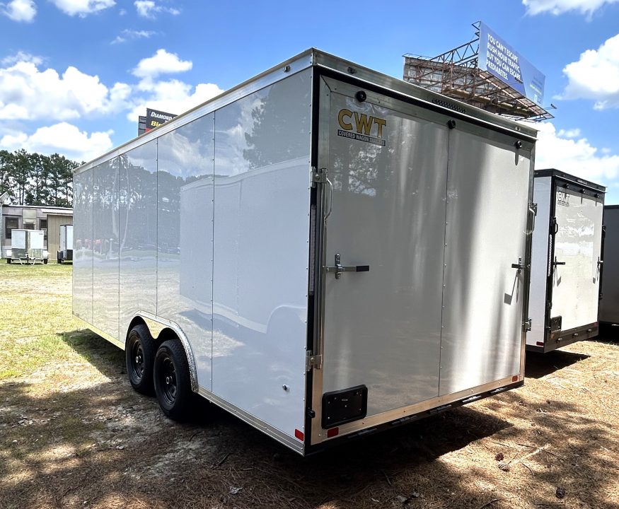New 2026 Covered Wagon 8.5x20 Cargo / Enclosed Trailer, with #5200 Axles , .080 Polycore & 84" Int Height