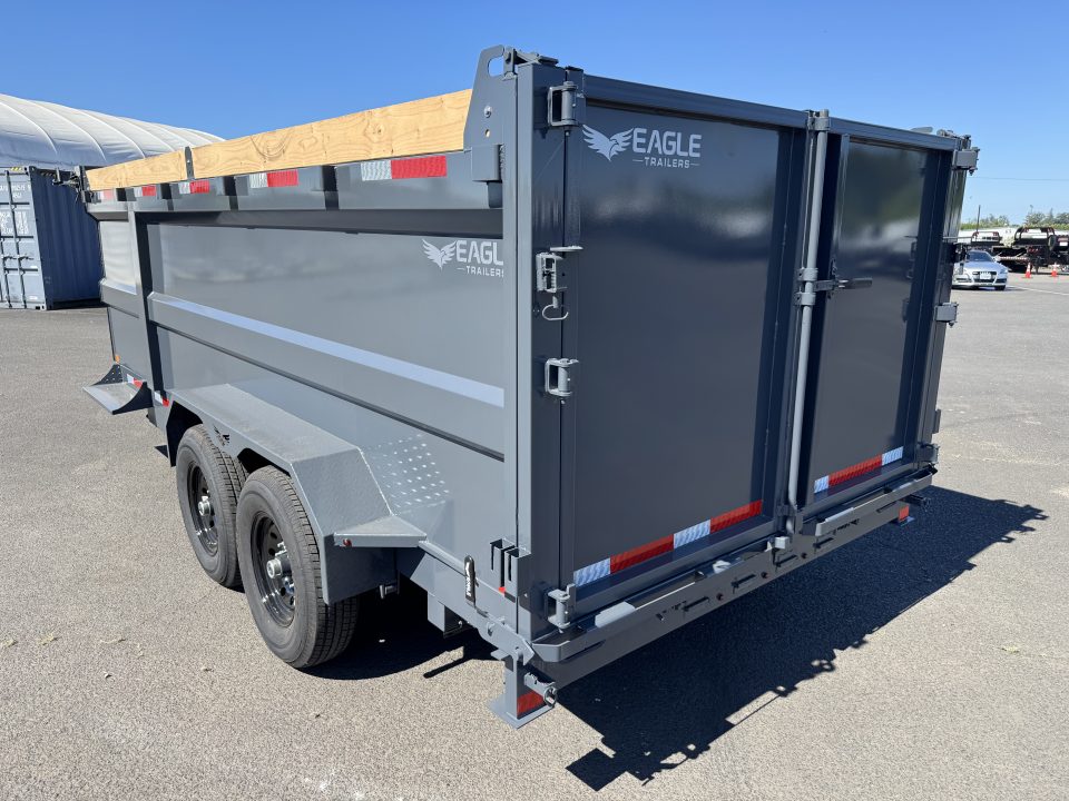 New 2027 Eagle Venture Pro 7x16 HD Dump Trailer w/ 48" Sidewalls 15.4K GVWR