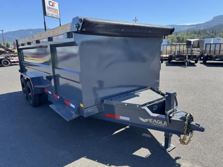 New 2027 Eagle Venture Pro 7x16 HD Dump Trailer w/ 48" Sidewalls 15.4K GVWR
