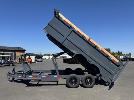 New 2027 Eagle Venture Pro 7x16 HD Dump Trailer w/ 48" Sidewalls 15.4K GVWR