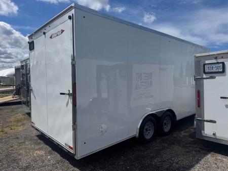 New 2026 8.5x20 Enclosed Car Hauler Trailer - MADE IN CANADA, 7' INSIDE HEIGHT, REAR RAMP