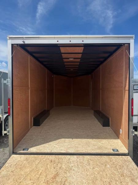 New 2026 8.5x20 Enclosed Car Hauler Trailer - MADE IN CANADA, 7' INSIDE HEIGHT, REAR RAMP