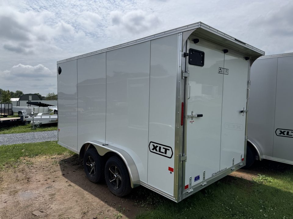 New 2027 E-Z Hauler EZEC7.5X14 XLT-P Cargo / Enclosed Trailer 71 SERIES 7 FOOT 1 INCH INTERIOR HEIGHT .080 POLY SIDES TRANSLUCENT ROOF REAR CANOPY FREE ALUMINUM WHEEL UPGRADE