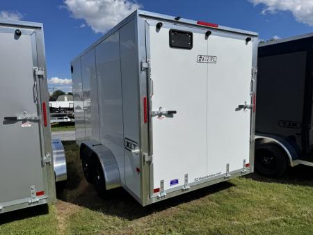 New 2027 E-Z Hauler EZEC7.5X14 XLT-P Cargo / Enclosed Trailer 71 SERIES 7 FOOT 1 INCH INTERIOR HEIGHT .080 POLY SIDES TRANSLUCENT ROOF REAR CANOPY FREE ALUMINUM WHEEL UPGRADE
