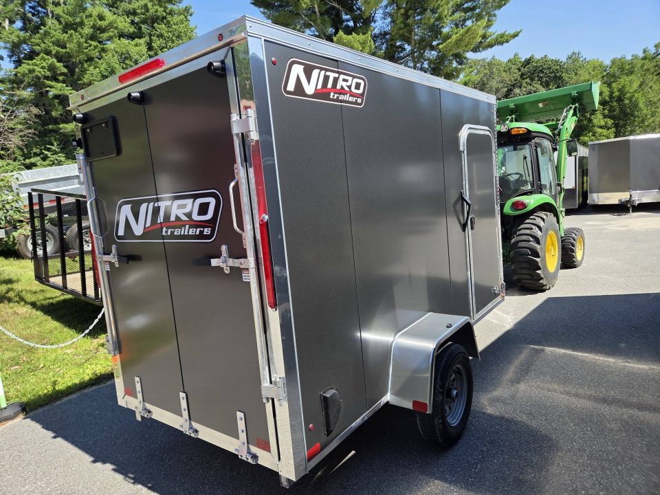 New 2027 Nitro 5x10 aluminum cargo trailer rear ramp 6 ft height torsion axle Cargo / Enclosed Trailer