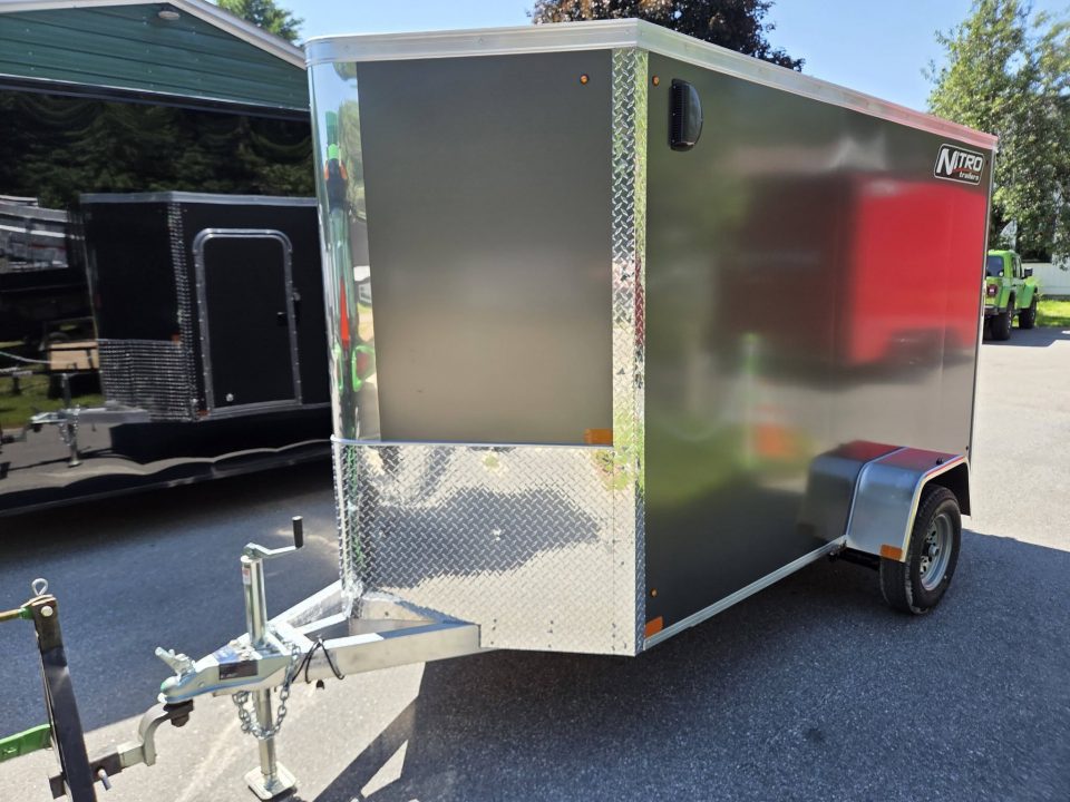 New 2027 Nitro 5x10 aluminum cargo trailer rear ramp 6 ft height torsion axle Cargo / Enclosed Trailer