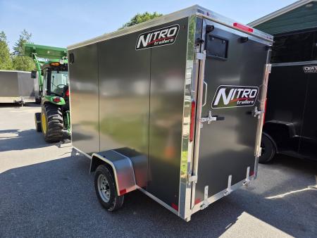 New 2027 Nitro 5x10 aluminum cargo trailer rear ramp 6 ft height torsion axle Cargo / Enclosed Trailer