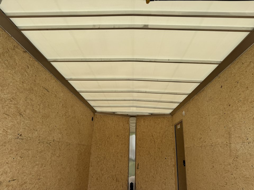 New 2027 E-Z Hauler EZEC7.5X14 XLT-P Cargo / Enclosed Trailer 71 SERIES 7 FOOT 1 INCH INTERIOR HEIGHT .080 POLY SIDES TRANSLUCENT ROOF REAR CANOPY FREE ALUMINUM WHEEL UPGRADE