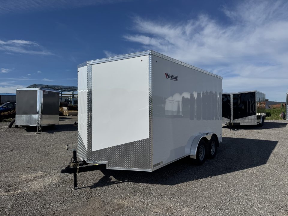 New 2026 7.5x14 Enclosed Trailer - 7' INSIDE HEIGHT - MADE IN CANADA