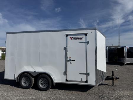 New 2026 7.5x14 Enclosed Trailer - 7' INSIDE HEIGHT - MADE IN CANADA