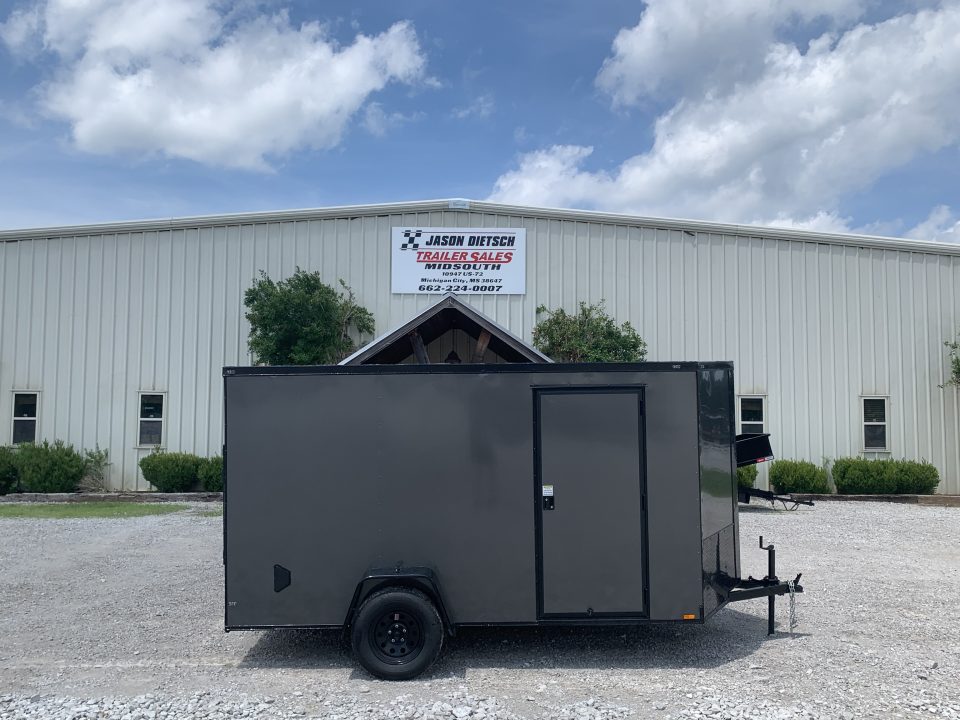New 2026 Triple R 6X12 ENCLOSED CARGO TRAILER WITH REAR RAMP SPARE Cargo / Enclosed Trailer