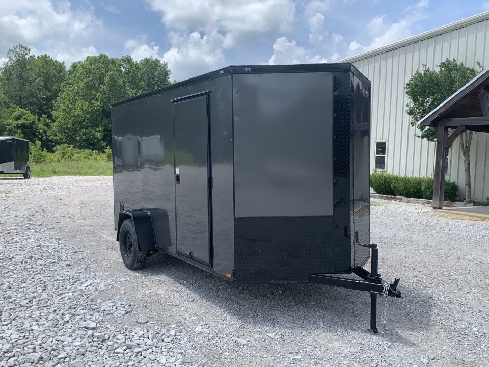 New 2026 Triple R 6X12 ENCLOSED CARGO TRAILER WITH REAR RAMP SPARE Cargo / Enclosed Trailer