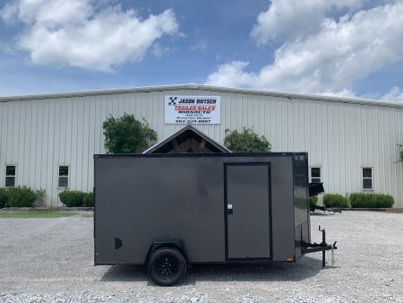 New 2026 Triple R 6X12 ENCLOSED CARGO TRAILER WITH REAR RAMP SPARE Cargo / Enclosed Trailer