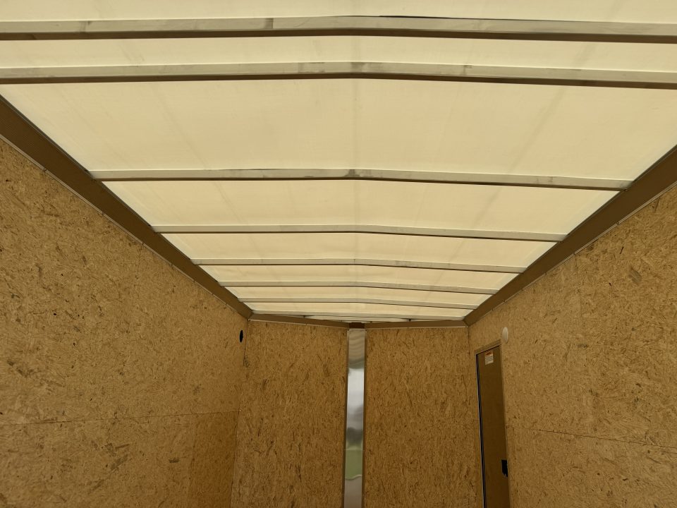 New 2027 E-Z Hauler EZEC7.5X14 XLT-P Cargo / Enclosed Trailer 71 SERIES 7 FOOT 1 INCH INTERIOR .080 POLY SIDES TRANSLUCENT ROOF REAR CANOPY FREE ALUMINUM WHEEL UPGRADE