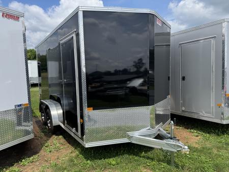 New 2027 E-Z Hauler EZEC7.5X14 XLT-P Cargo / Enclosed Trailer 71 SERIES 7 FOOT 1 INCH INTERIOR .080 POLY SIDES TRANSLUCENT ROOF REAR CANOPY FREE ALUMINUM WHEEL UPGRADE