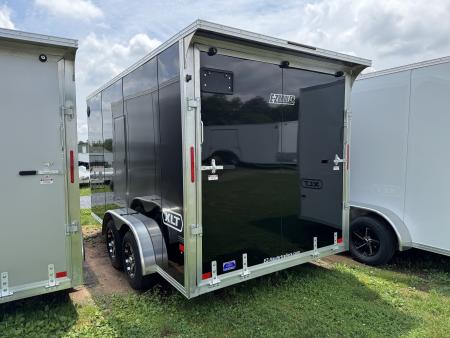 New 2027 E-Z Hauler EZEC7.5X14 XLT-P Cargo / Enclosed Trailer 71 SERIES 7 FOOT 1 INCH INTERIOR .080 POLY SIDES TRANSLUCENT ROOF REAR CANOPY FREE ALUMINUM WHEEL UPGRADE