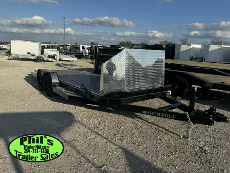 New Iron Bull 83X20 TILT TRAILER OPEN CAR HAULER STEEL DECK Equipment Trailer TILT TRAILER, 5200 LB AXLE UPGRADE & ROCK SHIELD