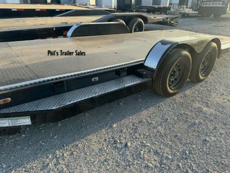 New Iron Bull 83X20 TILT TRAILER OPEN CAR HAULER STEEL DECK Equipment Trailer TILT TRAILER, 5200 LB AXLE UPGRADE & ROCK SHIELD