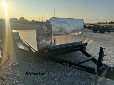 New Iron Bull 83X20 TILT TRAILER OPEN CAR HAULER STEEL DECK Equipment Trailer TILT TRAILER, 5200 LB AXLE UPGRADE & ROCK SHIELD