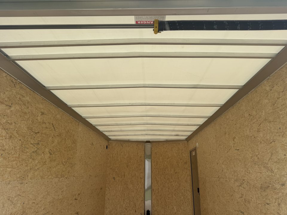 New 2027 E-Z Hauler EZEC7.5X16 XLT-P Cargo / Enclosed Trailer 71 SERIES 7 FOOT 1 INCH INTERIOR HEIGHT .080 POLY SIDES TRANSLUCENT ROOF REAR CANOPY FREE ALUMINUM WHEEL UPGRADE