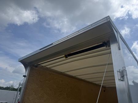New 2027 E-Z Hauler EZEC7.5X16 XLT-P Cargo / Enclosed Trailer 71 SERIES 7 FOOT 1 INCH INTERIOR HEIGHT .080 POLY SIDES TRANSLUCENT ROOF REAR CANOPY FREE ALUMINUM WHEEL UPGRADE