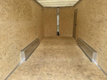 New 2027 E-Z Hauler EZEC7.5X16 XLT-P Cargo / Enclosed Trailer 71 SERIES 7 FOOT 1 INCH INTERIOR HEIGHT .080 POLY SIDES TRANSLUCENT ROOF REAR CANOPY FREE ALUMINUM WHEEL UPGRADE
