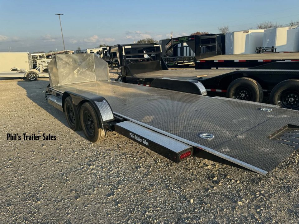 New 2026 Iron Bull 83X22 TILT TRAILER OPEN CAR HAULER STEEL DECK Equipment Trailer ROCK SHIELD