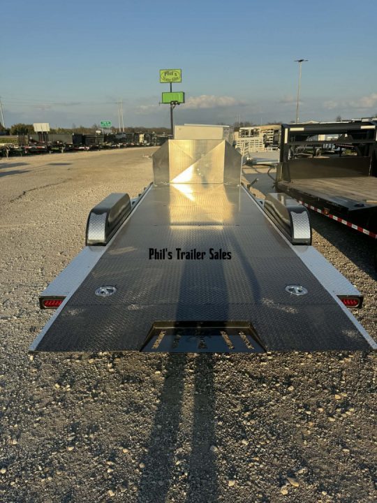 New 2026 Iron Bull 83X22 TILT TRAILER OPEN CAR HAULER STEEL DECK Equipment Trailer ROCK SHIELD