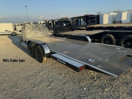 New 2026 Iron Bull 83X22 TILT TRAILER OPEN CAR HAULER STEEL DECK Equipment Trailer ROCK SHIELD