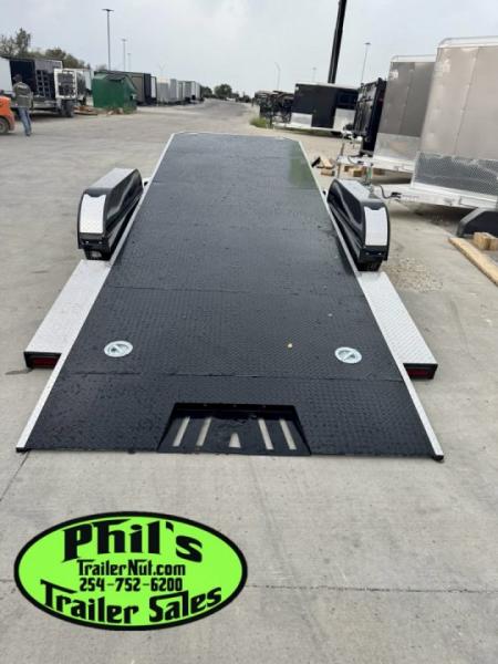 New 2026 Iron Bull 83X22 TILT TRAILER OPEN CAR HAULER STEEL DECK Equipment Trailer ROCK SHIELD