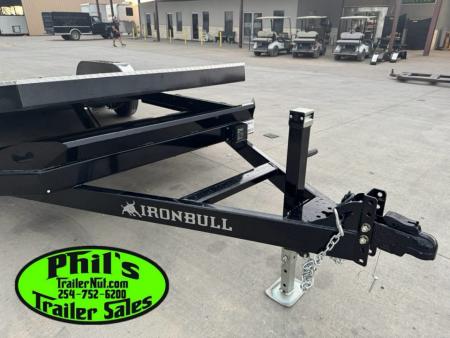 New 2026 Iron Bull 83X22 TILT TRAILER OPEN CAR HAULER STEEL DECK Equipment Trailer ROCK SHIELD