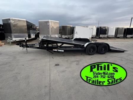 New 2026 Iron Bull 83X22 TILT TRAILER OPEN CAR HAULER STEEL DECK Equipment Trailer ROCK SHIELD