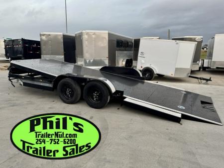 New 2026 Iron Bull 83X22 TILT TRAILER OPEN CAR HAULER STEEL DECK Equipment Trailer ROCK SHIELD